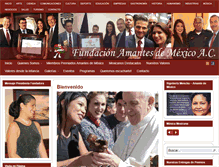Tablet Screenshot of fundacionamantesdemexico.com